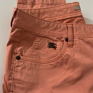 Burberry Brit Skinny Low-Rise  Jeans Pants Trouser Coral Jeans
